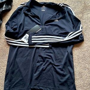 Large Adidas 1/4 zip up long sleeve